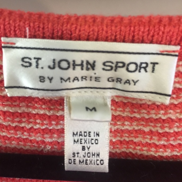 St. John Shell in melon orange with trim - Picture 5 of 5